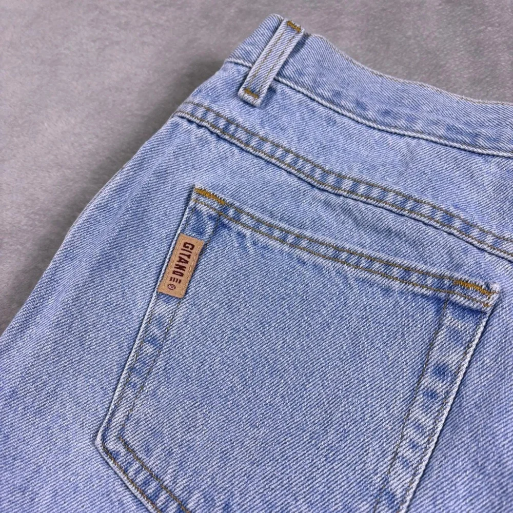Vintage 90s Gitano Denim Cutoff Shorts Women 16 High Rise 31W Light Wash